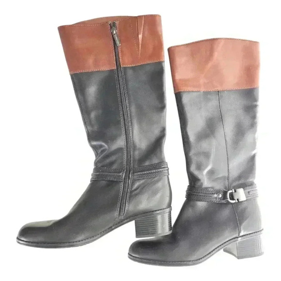 Bandolino Cabalina  Soft Leather Riding Boots, Size 8.5 - Picture 3 of 7